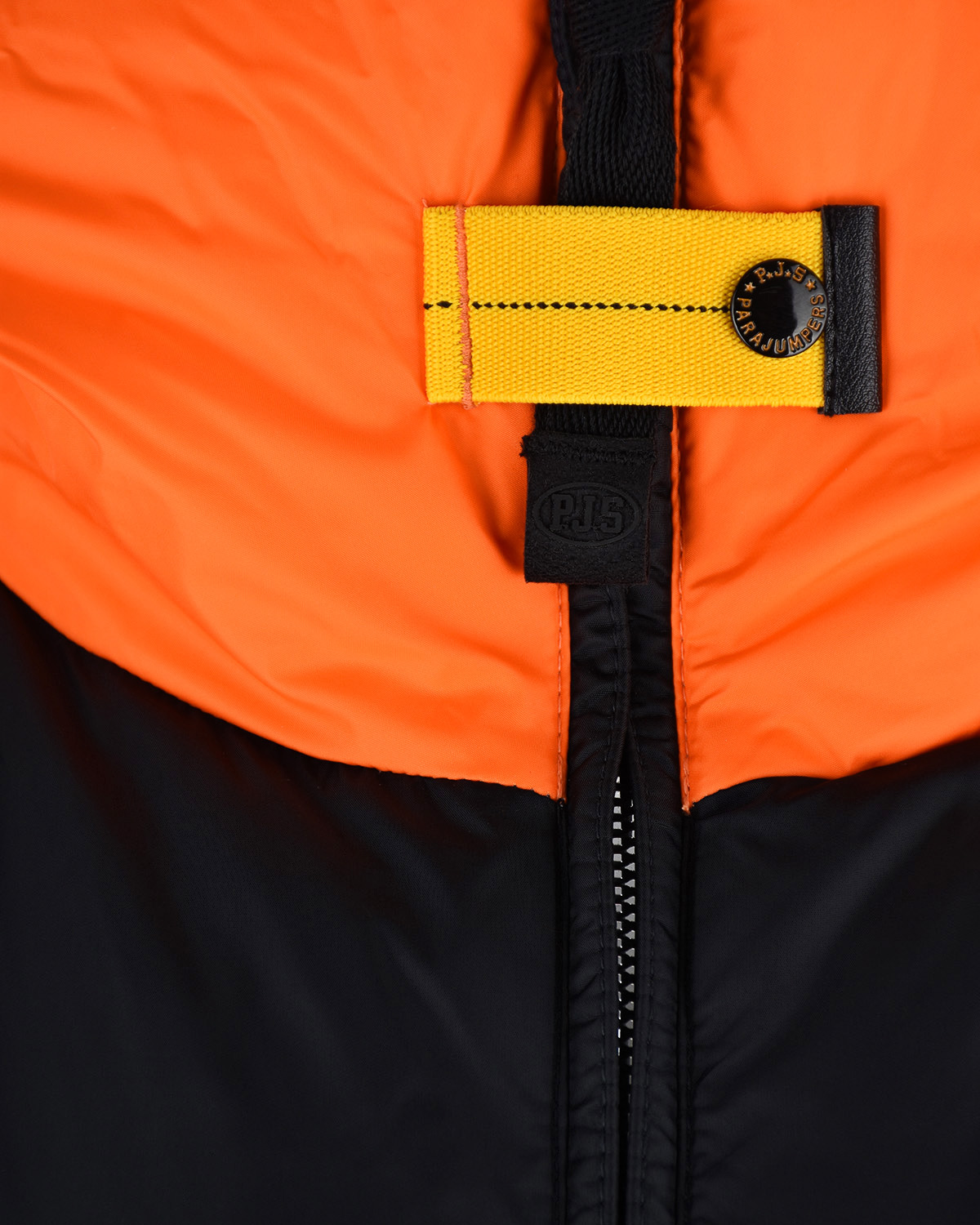 Удлиненный черный жилет с оранжевым капюшоном Parajumpers, размер 42 - фото 6