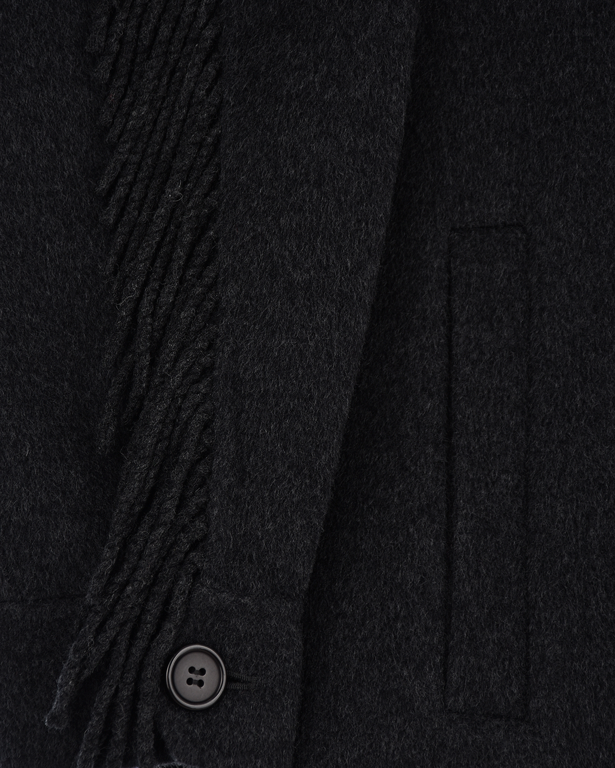 Темно-серая куртка с бахромой Parosh, размер 42, цвет нет цвета - фото 9