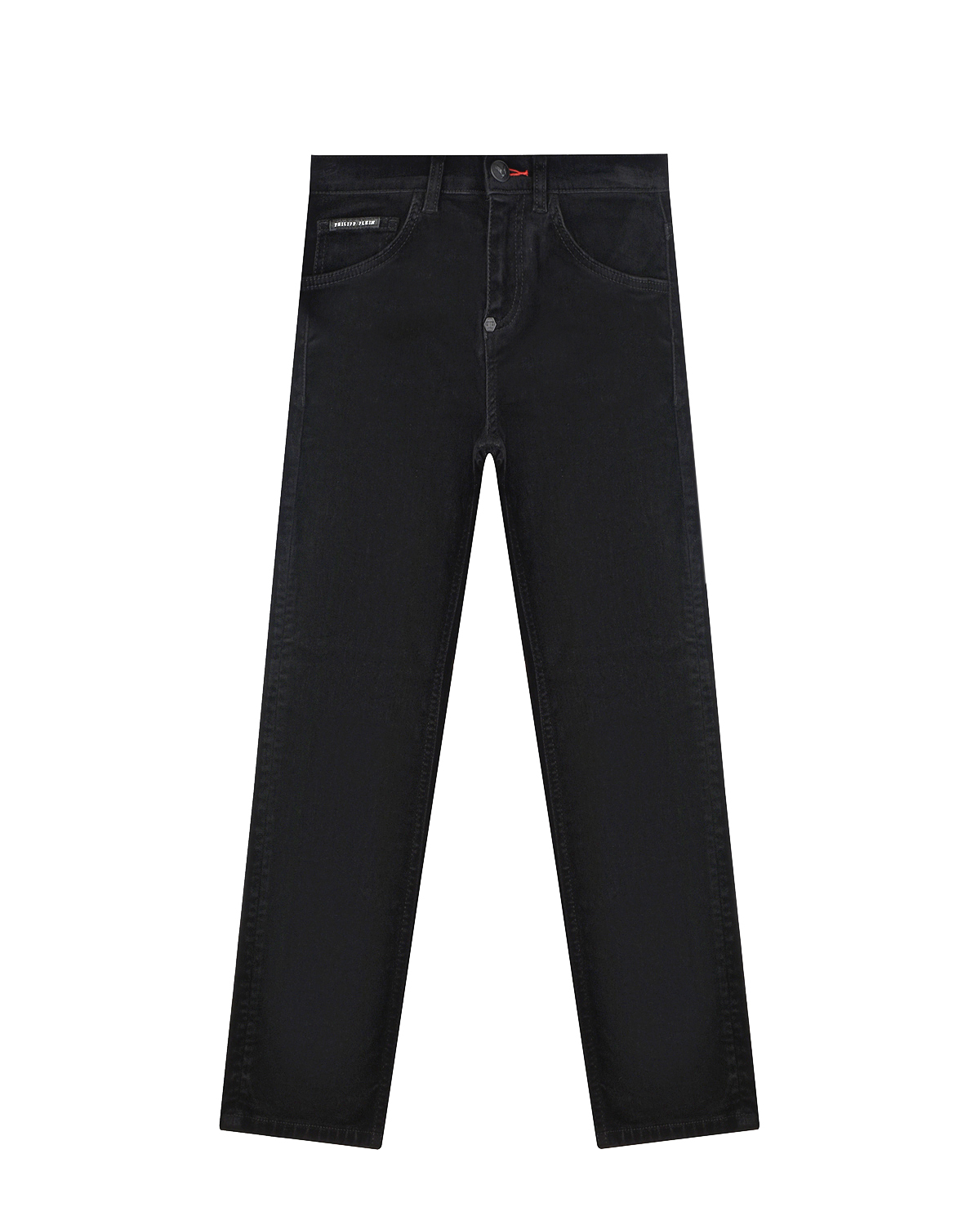 Черные джинсы Regular Fit Philipp Plein детские, размер 140, цвет черный