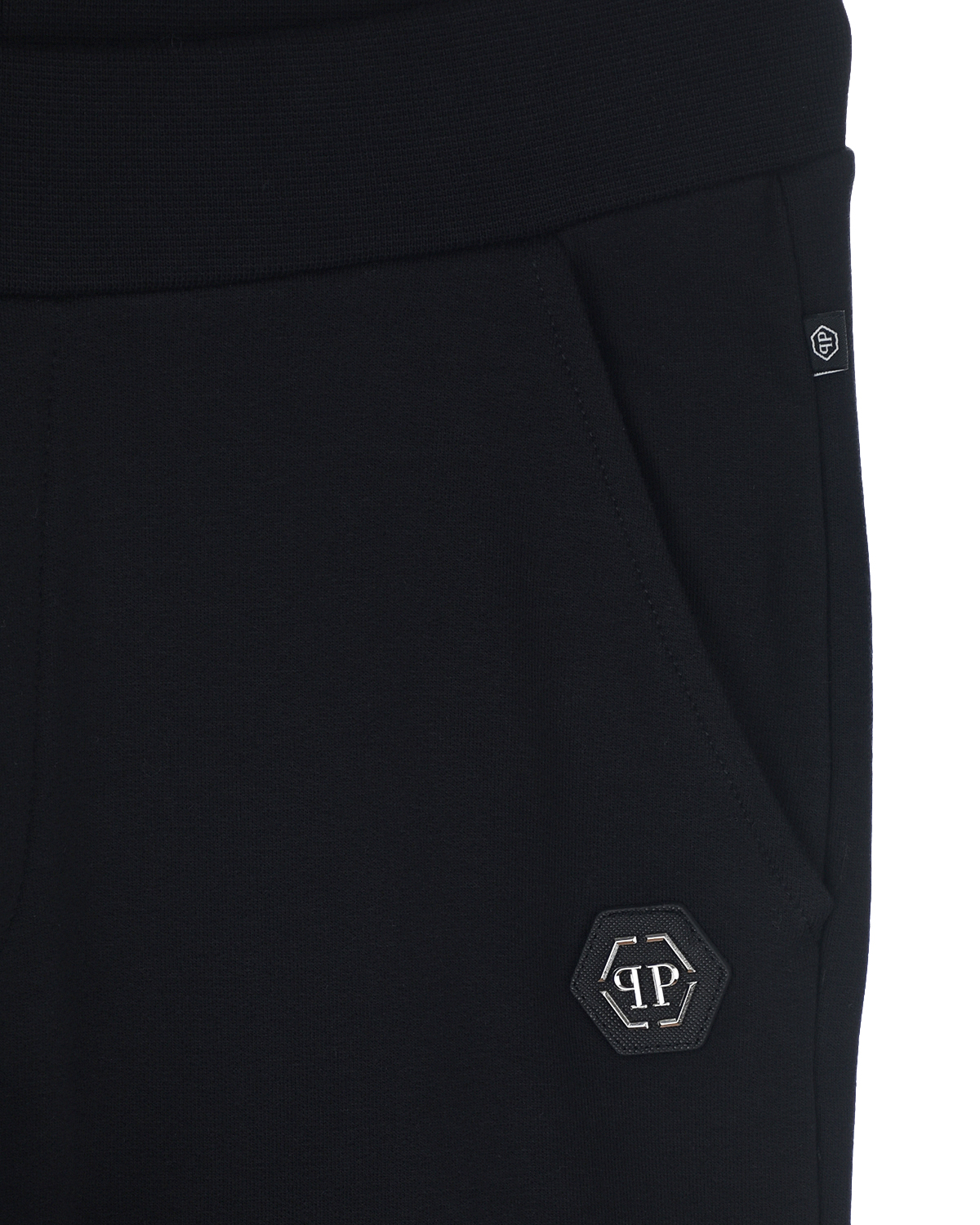 Черные спортивные брюки с логотипом Philipp Plein детские, размер 164, цвет черный - фото 3