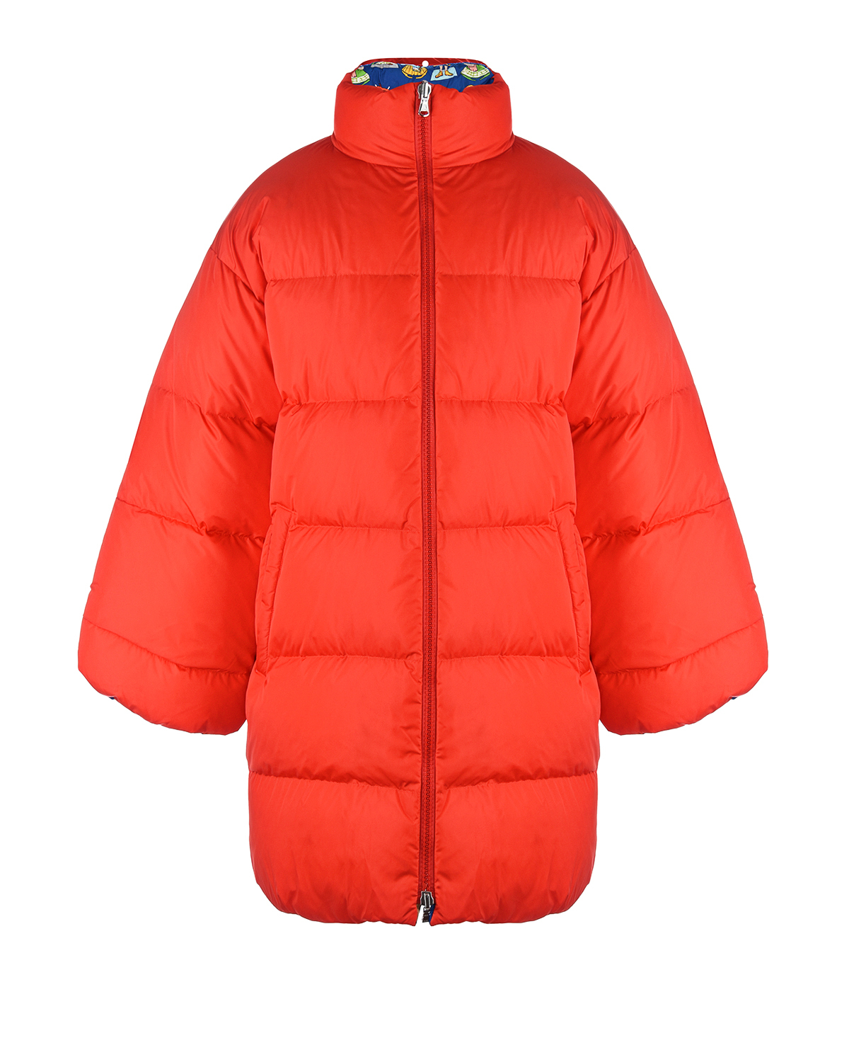 Красная куртка-пуховик Scrambled Ego, размер 40, цвет красный
