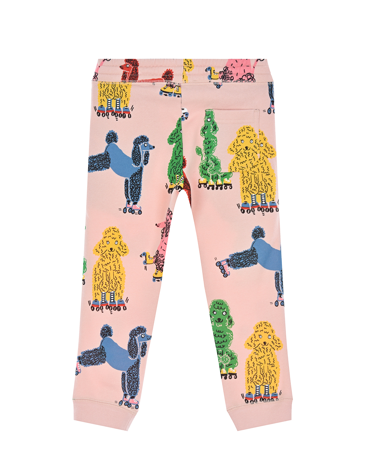 Розовые спортивные брюки с принтом "пудели" Stella McCartney детские, размер 128, цвет розовый - фото 2