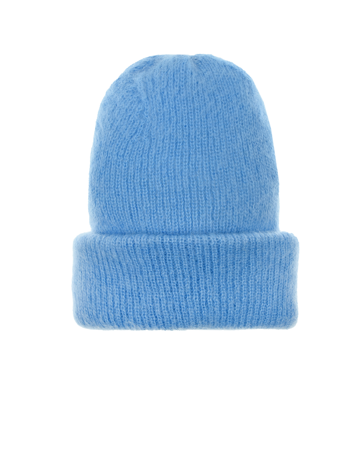 Голубая шапка с отворотом Tak Ori, размер unica, цвет голубой