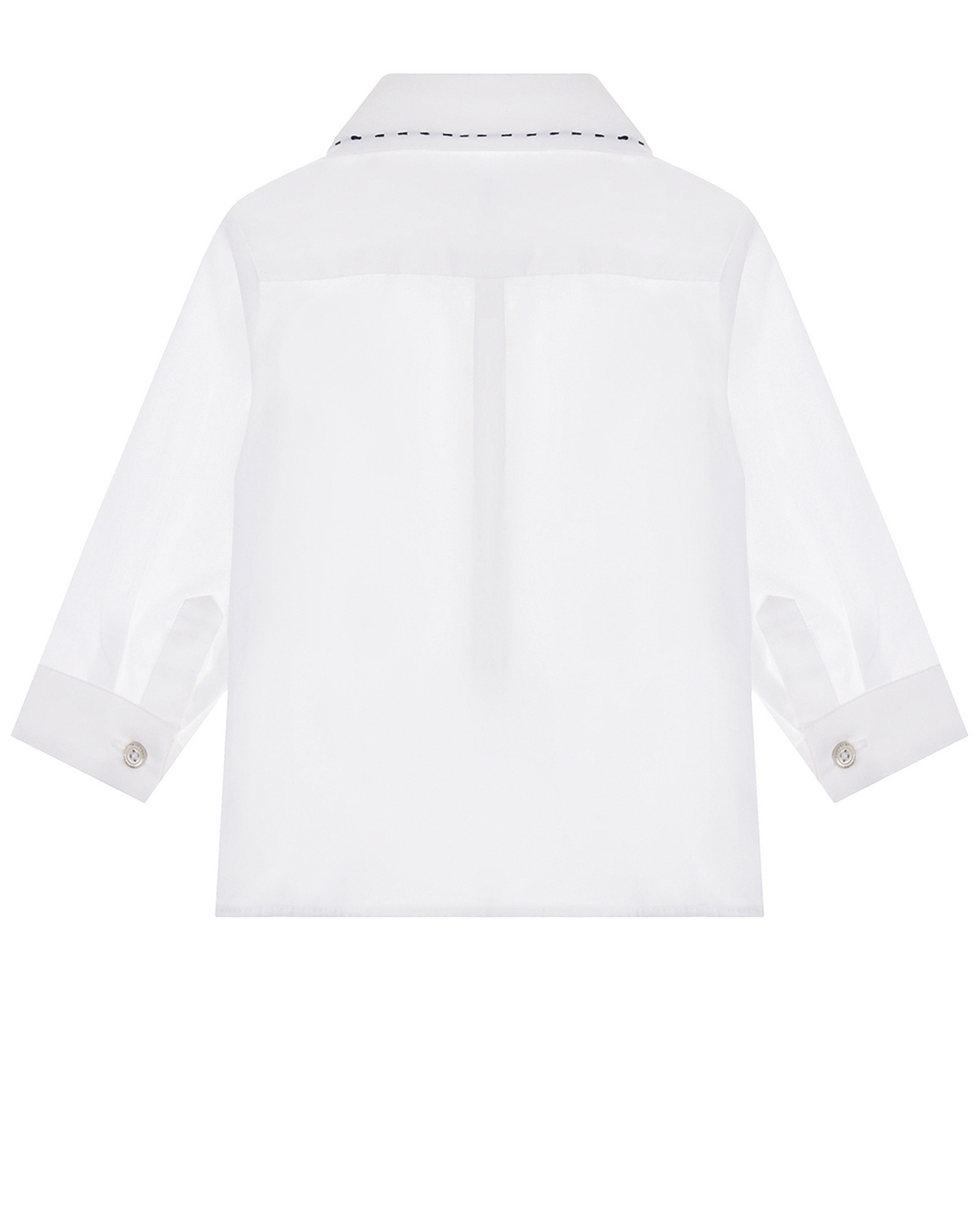 Белая рубашка с отделкой на воротнике Tartine et Chocolat детская, размер 80, цвет белый - фото 2