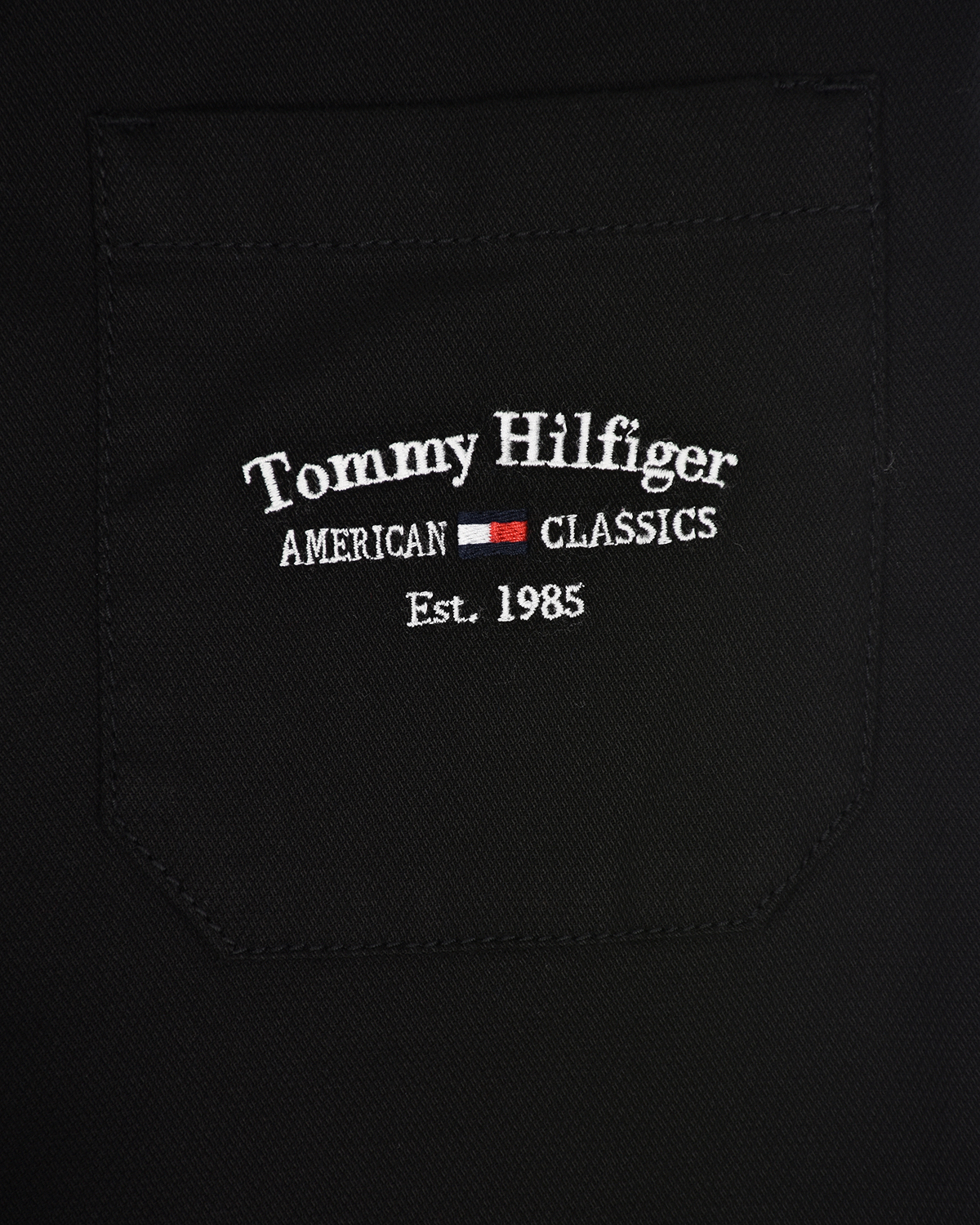 Черные спортивные брюки Tommy Hilfiger детские, размер 152, цвет черный - фото 4