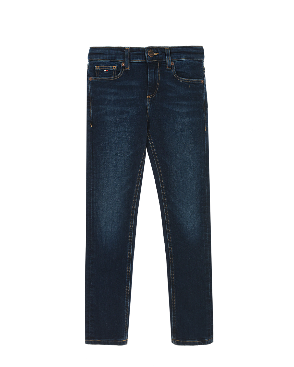 Синие базовые джинсы Tommy Hilfiger детские, размер 140, цвет синий