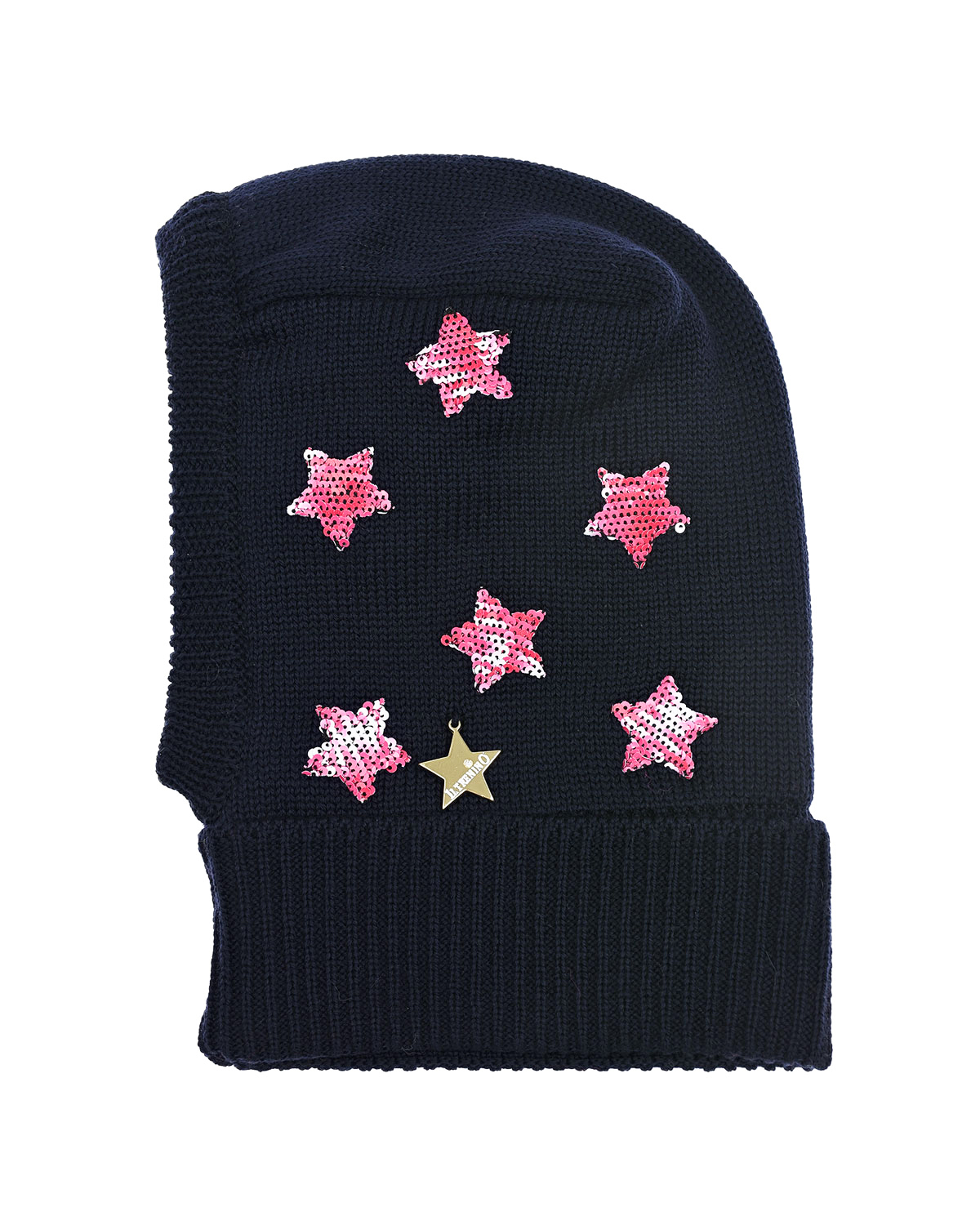 Шапка-шлем со звездами из пайеток Il Trenino детская, размер 53, цвет синий