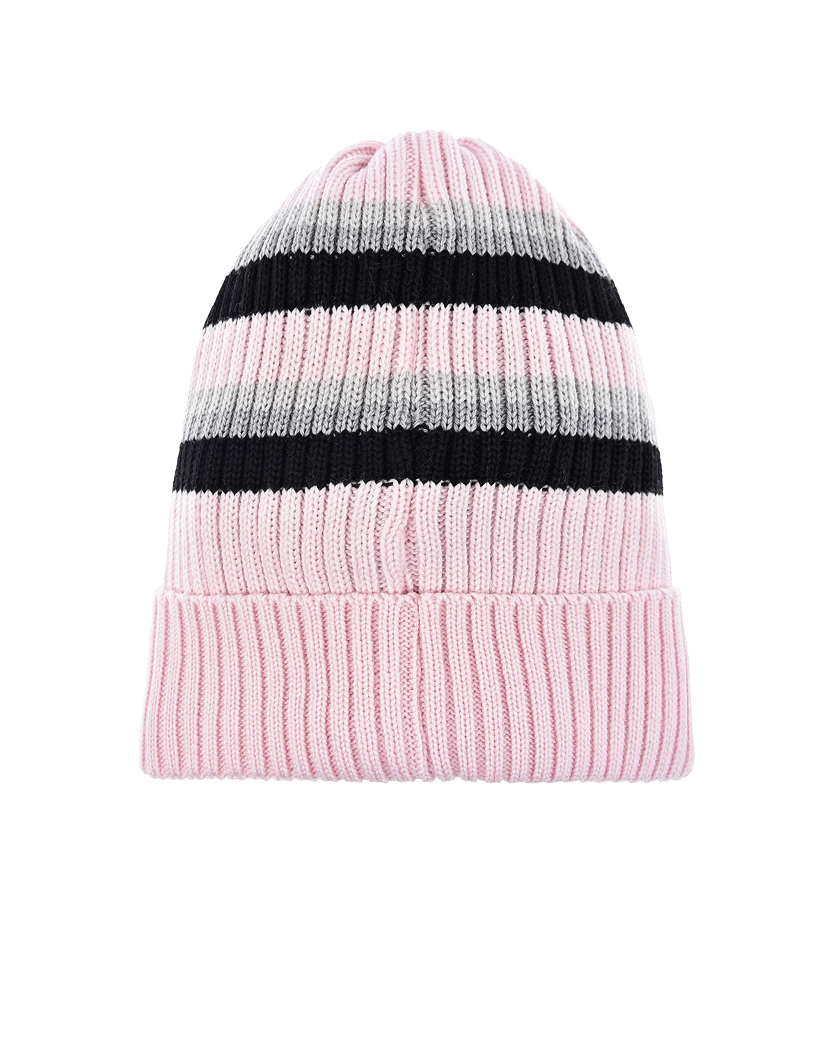 Розовая шапка в полоску Il Trenino детская, размер 55, цвет розовый - фото 2