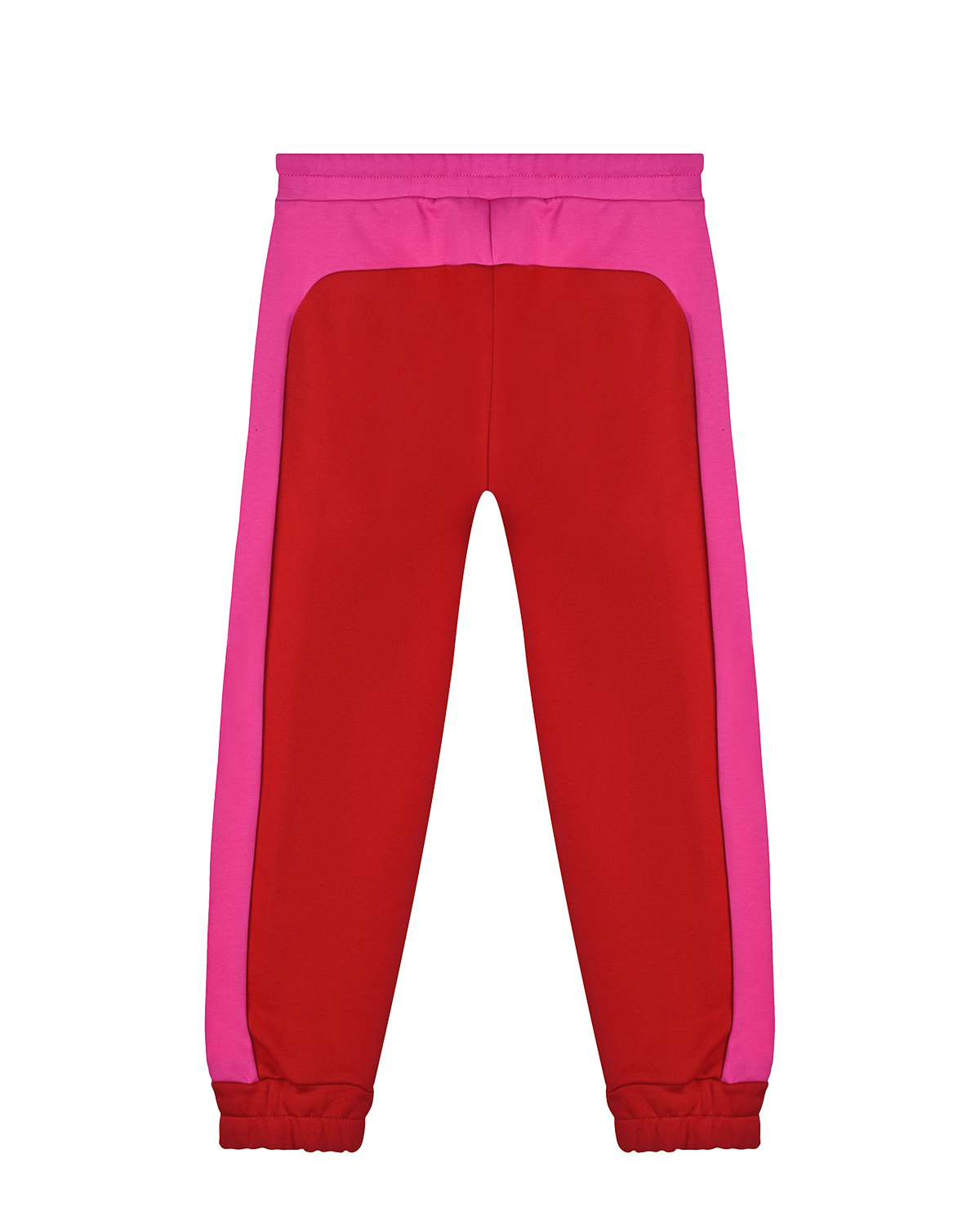 Красные спортивные брюки в стиле color block No. 21 детские, размер 128, цвет мультиколор - фото 2