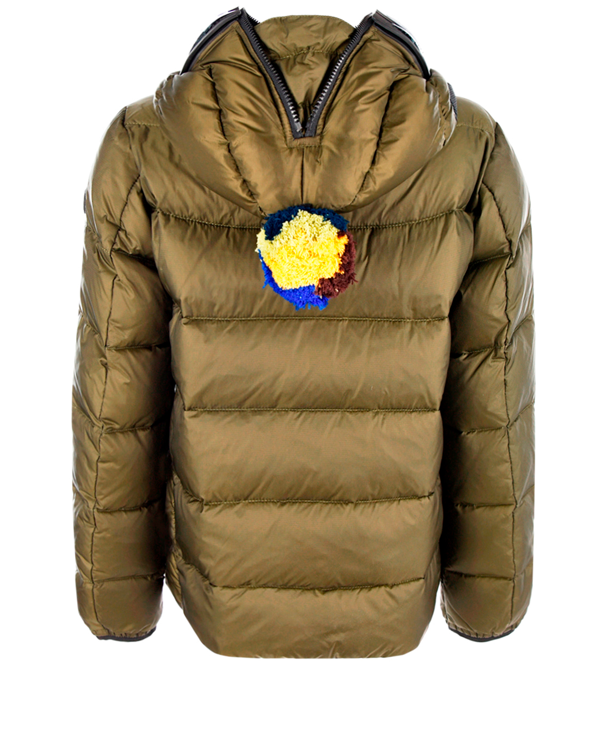 Куртка-пуховик оливкового цвета AI RIDERS ON THE STORM детская, размер 116 - фото 2