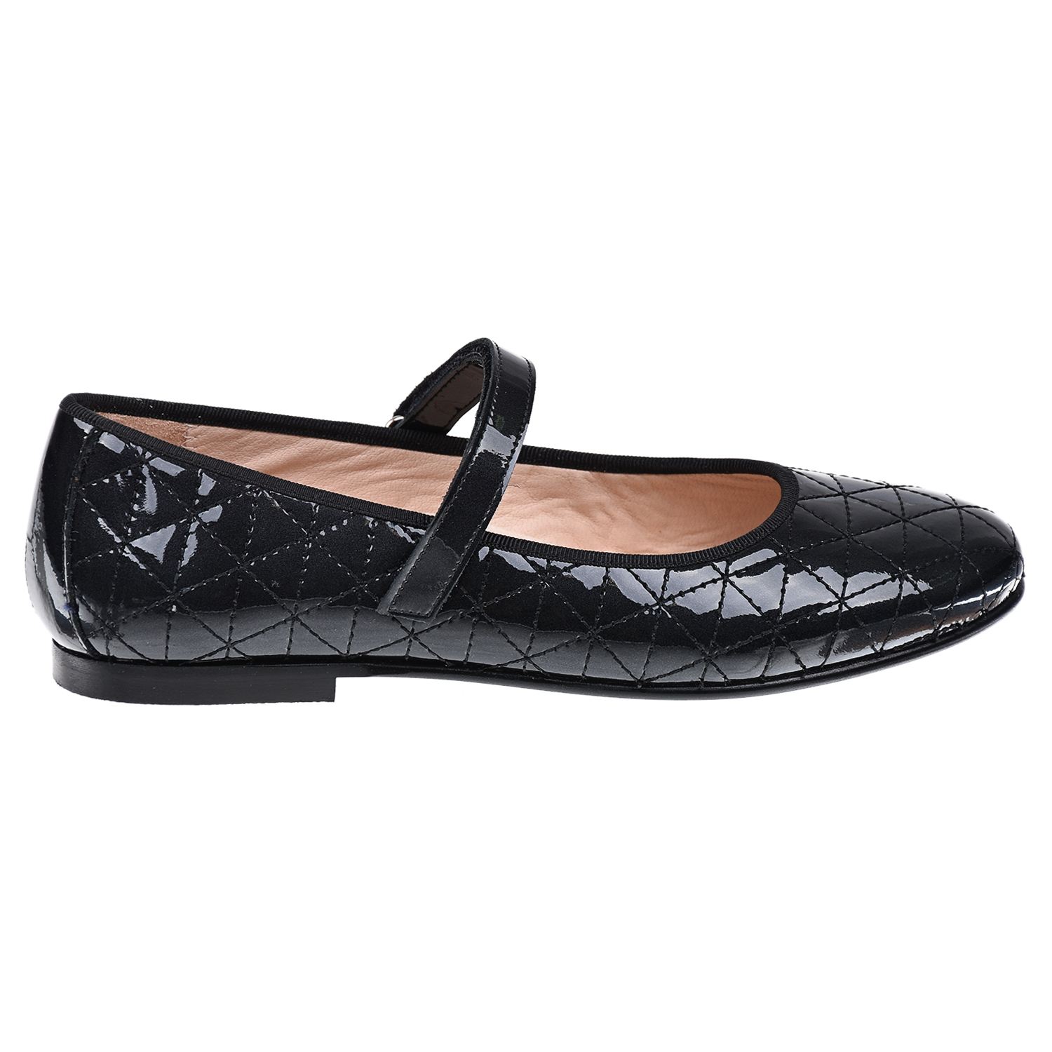 Черные стеганые  туфли с перемычкой Beberlis детские, размер 28, цвет черный - фото 3