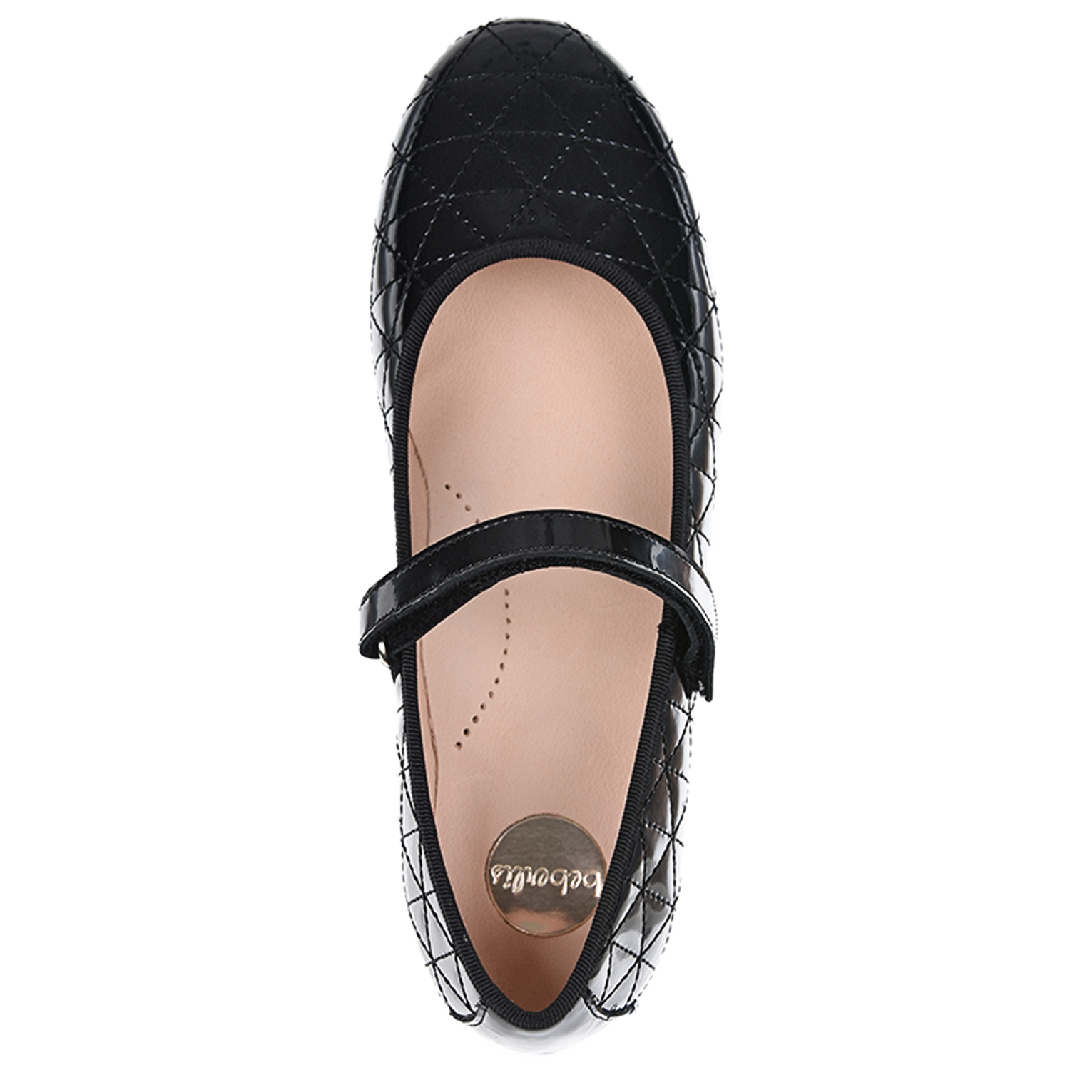 Черные стеганые  туфли с перемычкой Beberlis детские, размер 28, цвет черный - фото 5