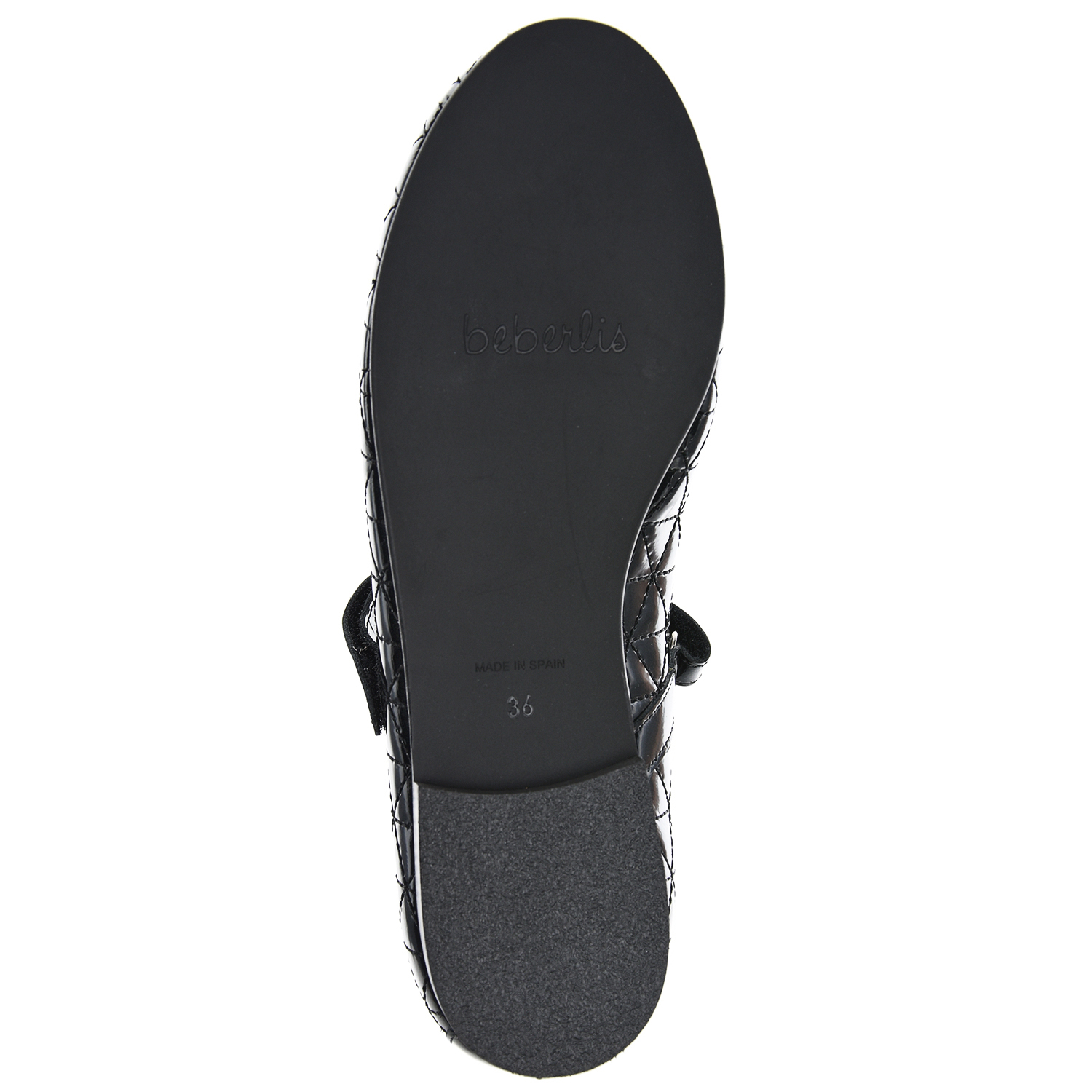 Черные стеганые  туфли с перемычкой Beberlis детские, размер 28, цвет черный - фото 6