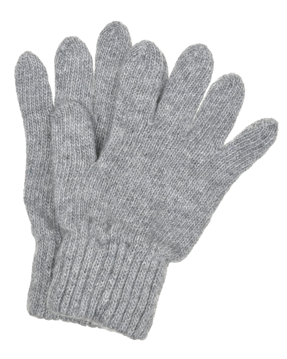 Серые базовые перчатки Aletta детские, размер S, цвет серый - фото 1