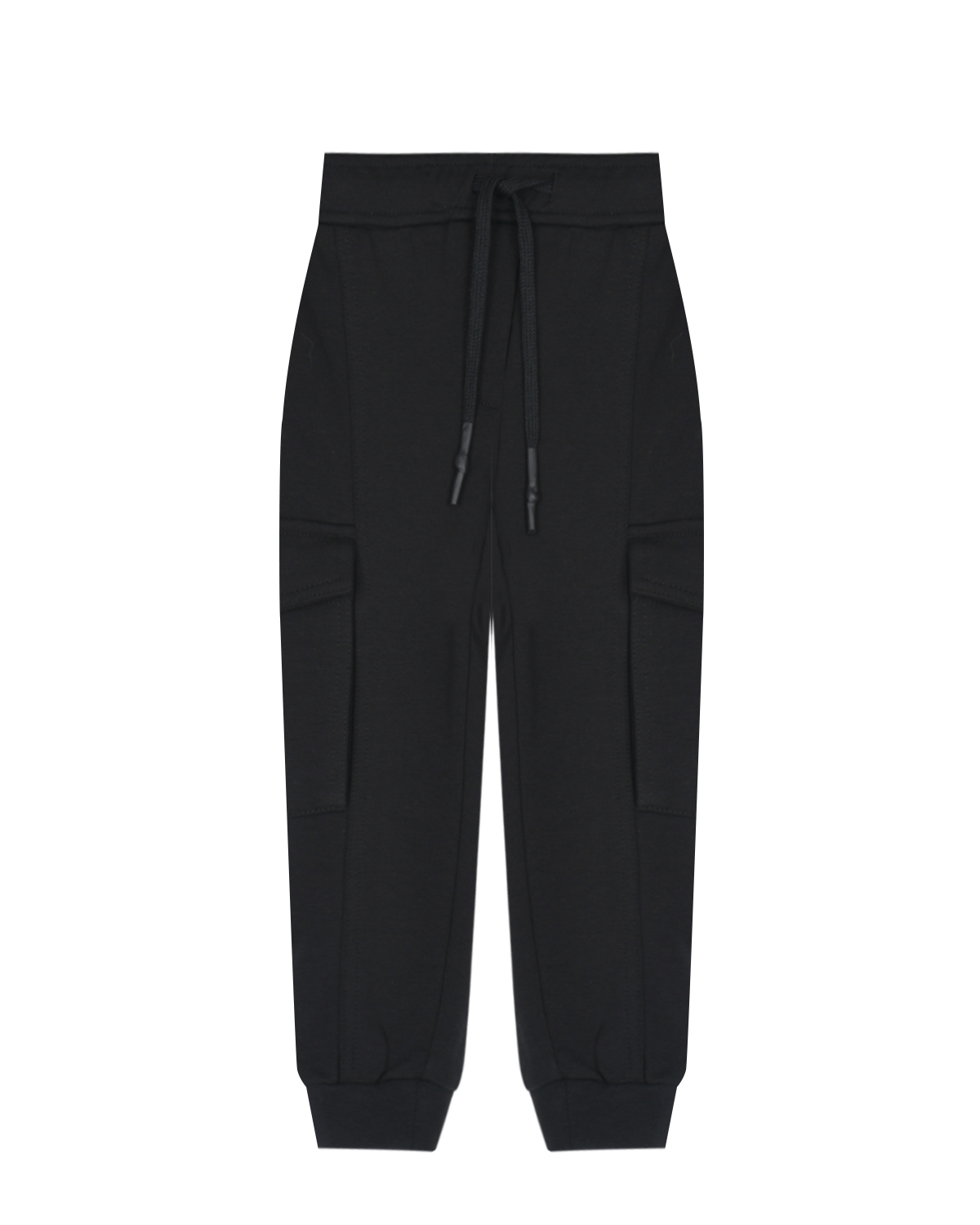 Спортивные черные брюки с накладными карманами Antony Morato детские, размер 116, цвет черный