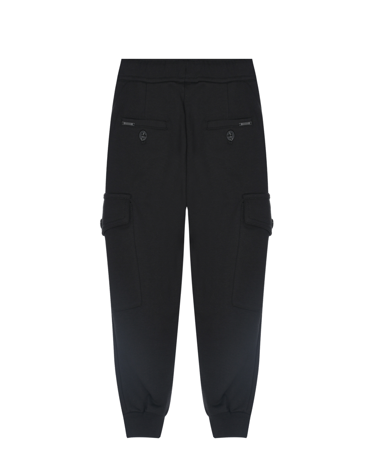 Спортивные черные брюки с накладными карманами Antony Morato детские, размер 116, цвет черный - фото 2