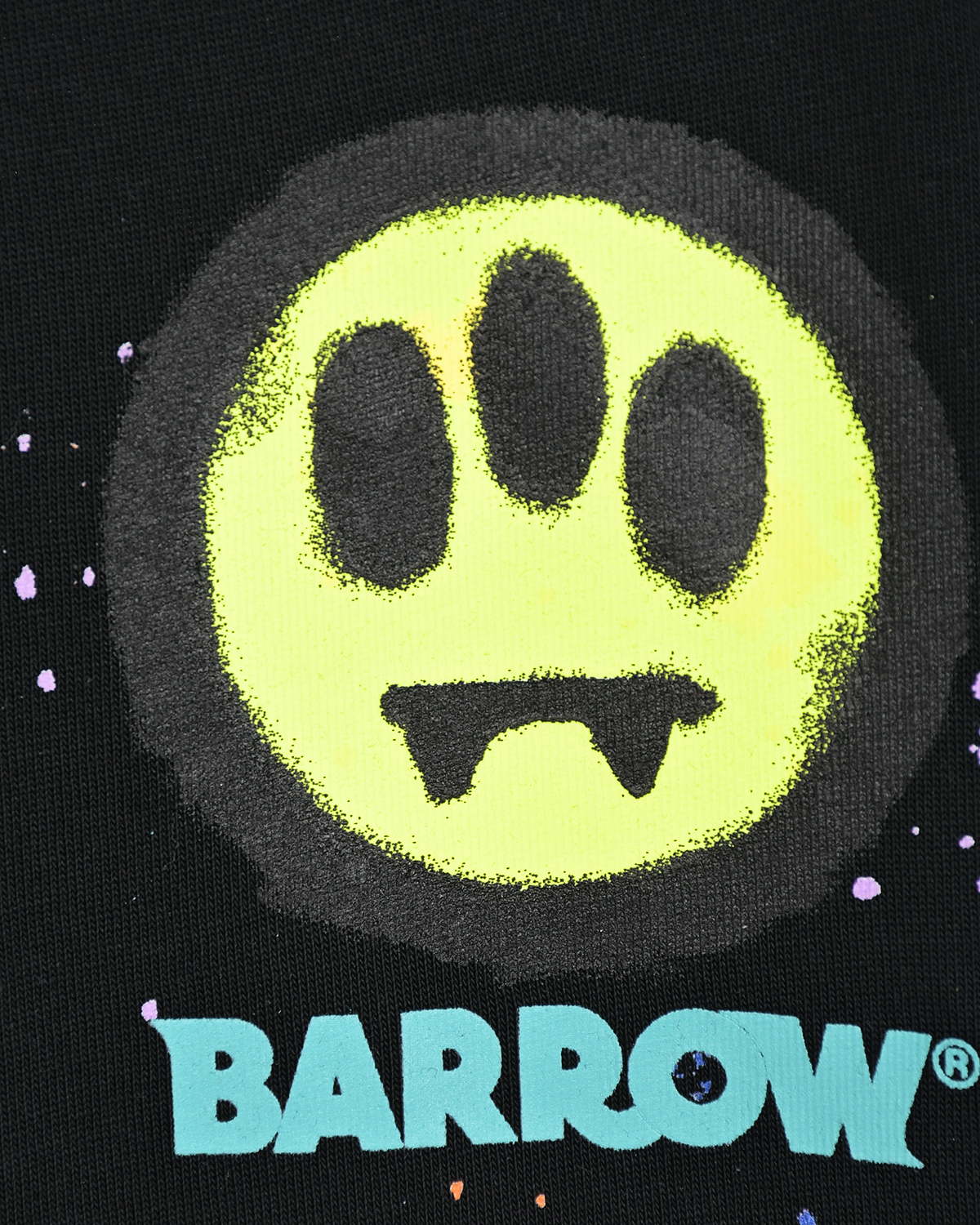 Черная футболка с принтом "кляксы" Barrow детская, размер 116, цвет черный - фото 3