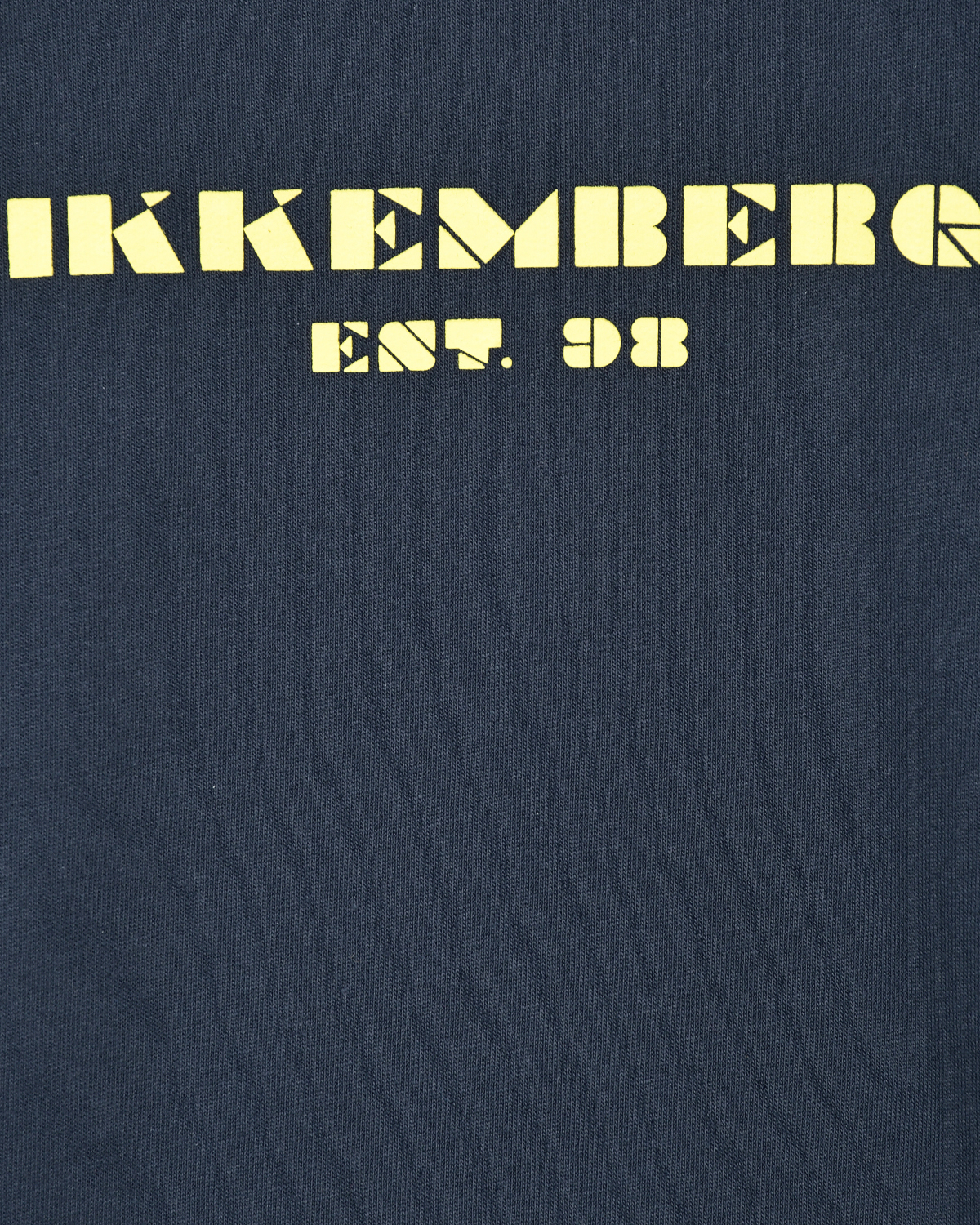 Темно-синий свитшот с желтым лого Bikkembergs детское, размер 116 - фото 3