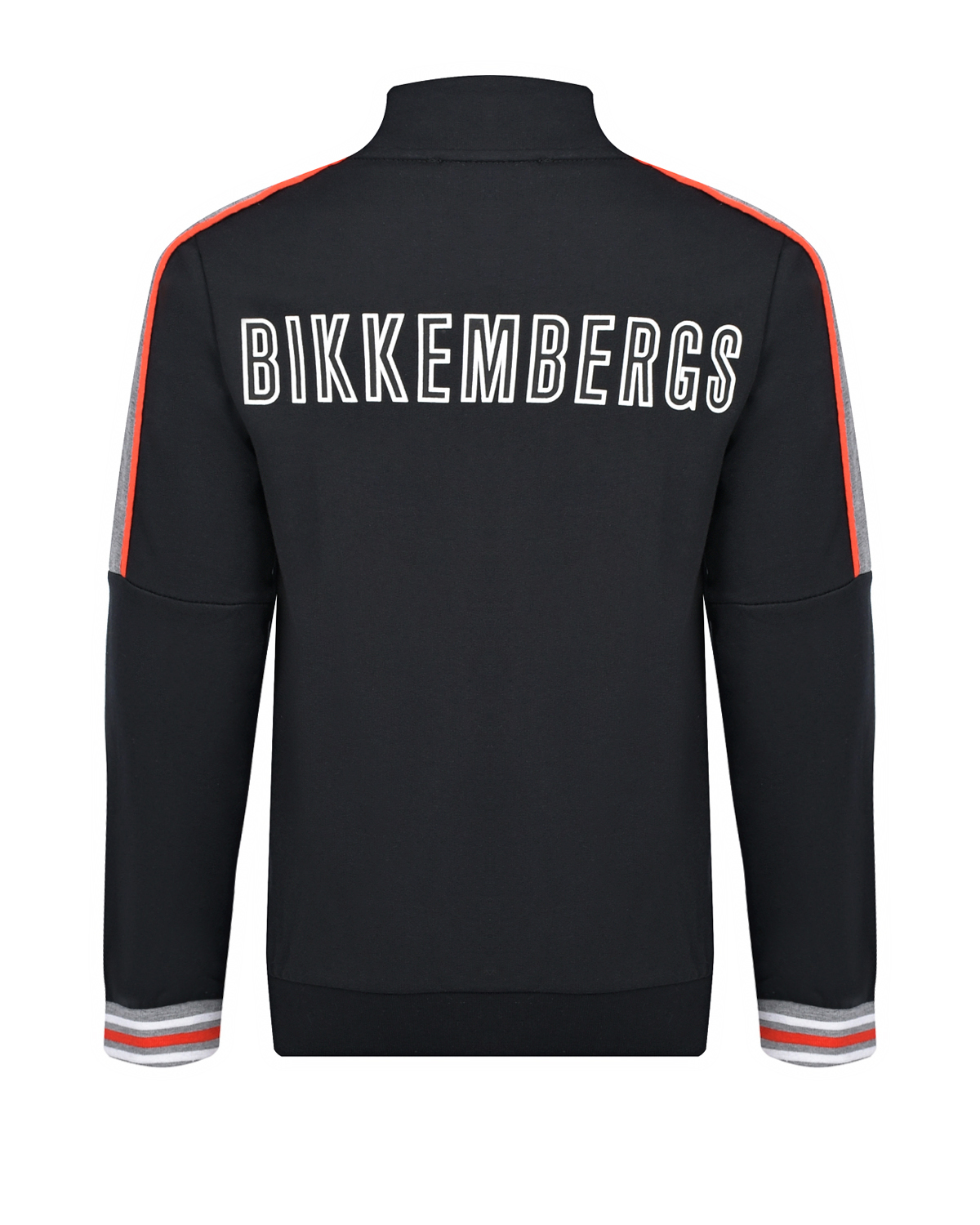 Черная спортивная куртка с лого Bikkembergs детская, размер 128, цвет черный - фото 2