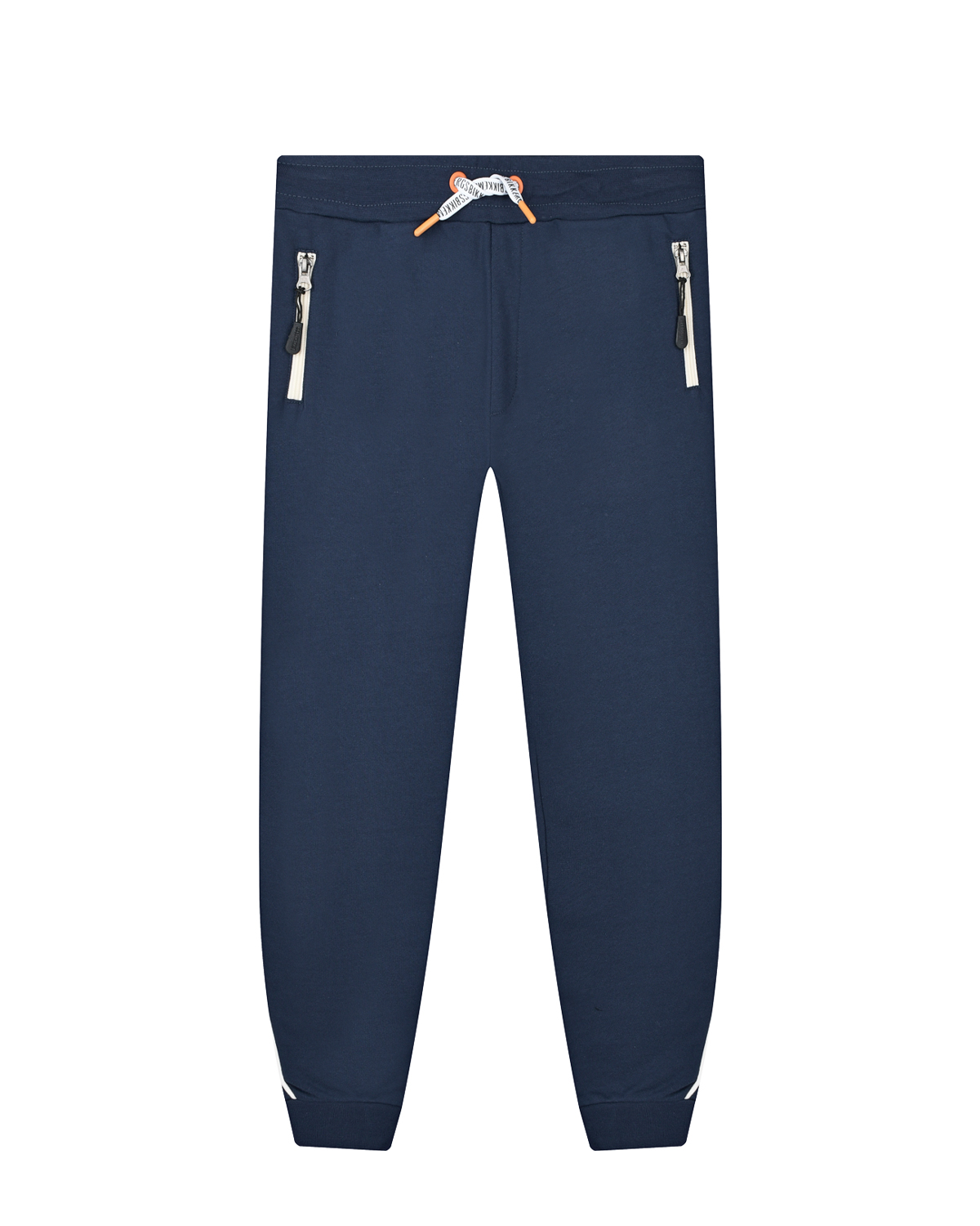 Синие спортивные брюки с поясом на кулиске Bikkembergs детские, размер 164, цвет синий - фото 1