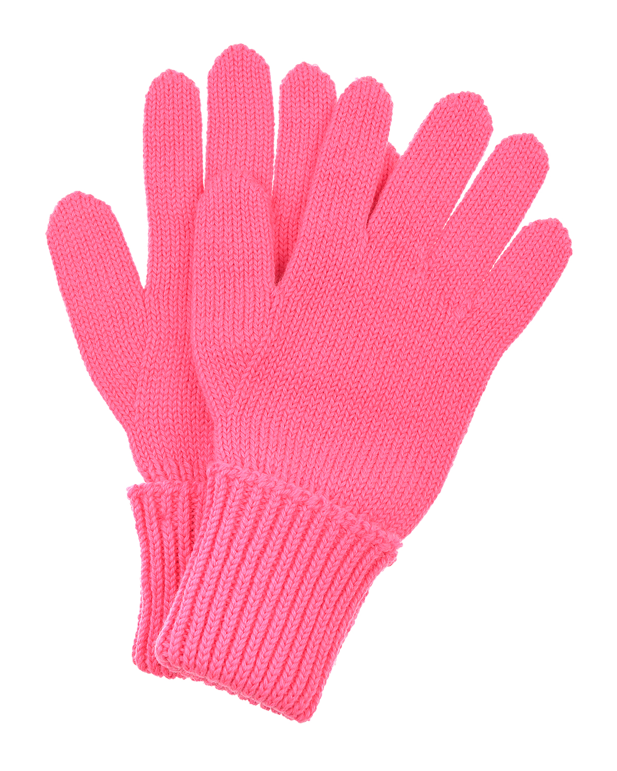 Шерстяные перчатки цвета фуксии Chobi детские, размер 4 - фото 1