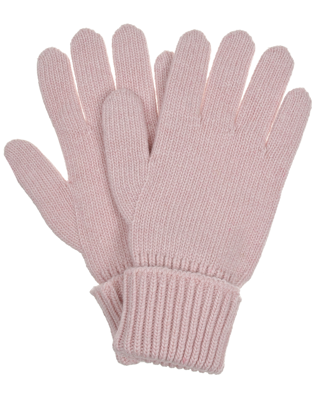 Розовые перчатки из смесовой шерсти Chobi детские, размер 4, цвет розовый