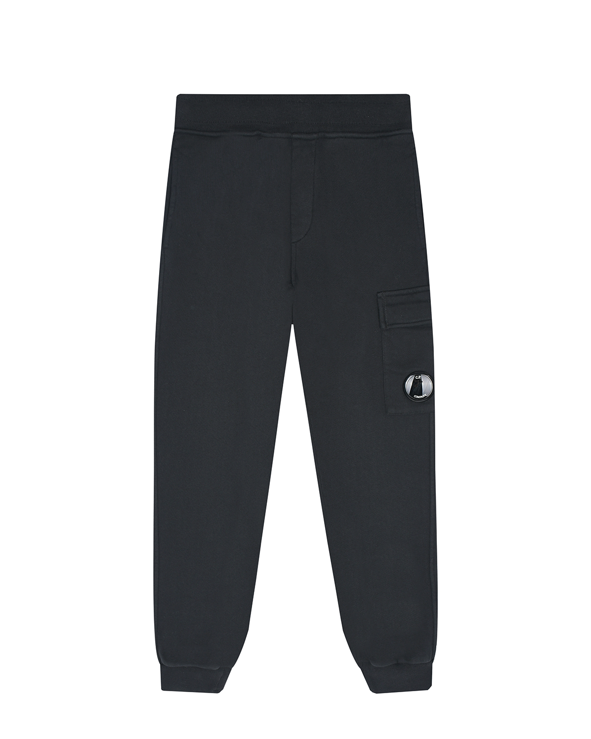 Черные спортивные брюки CP Company детские, размер 140, цвет черный