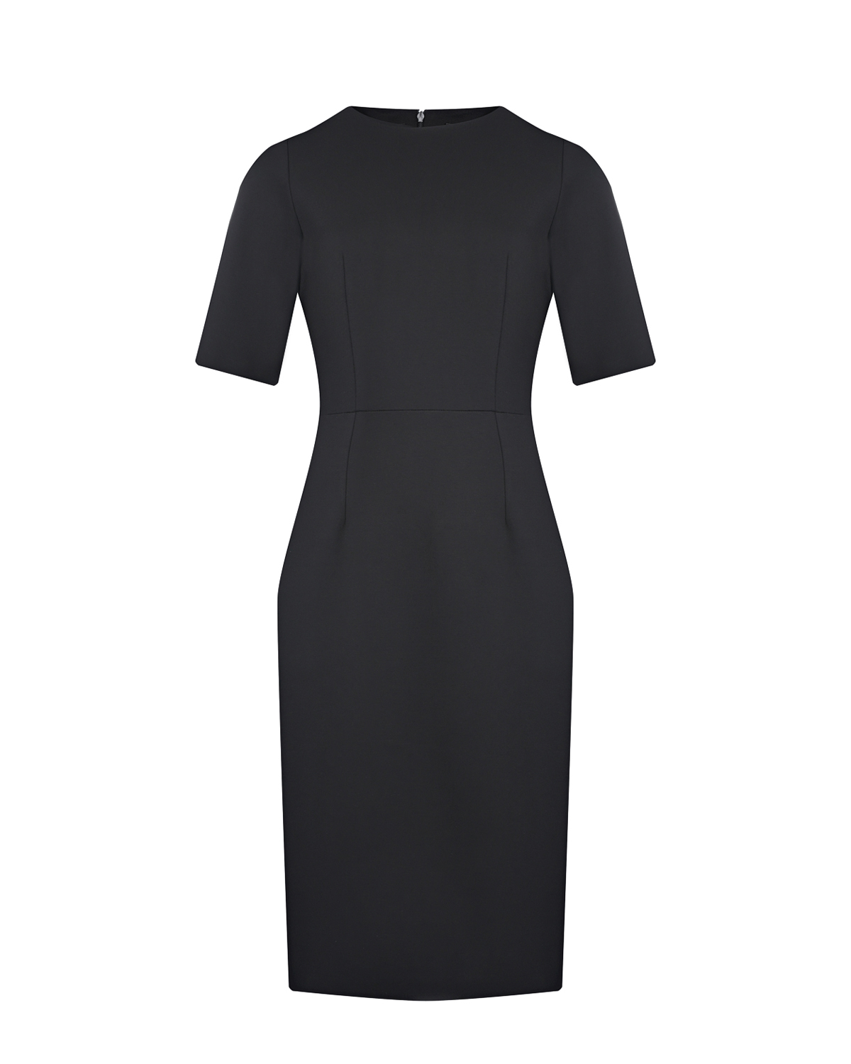 Трикотажное черное платье-футляр Dan Maralex, размер 42, цвет черный - фото 1