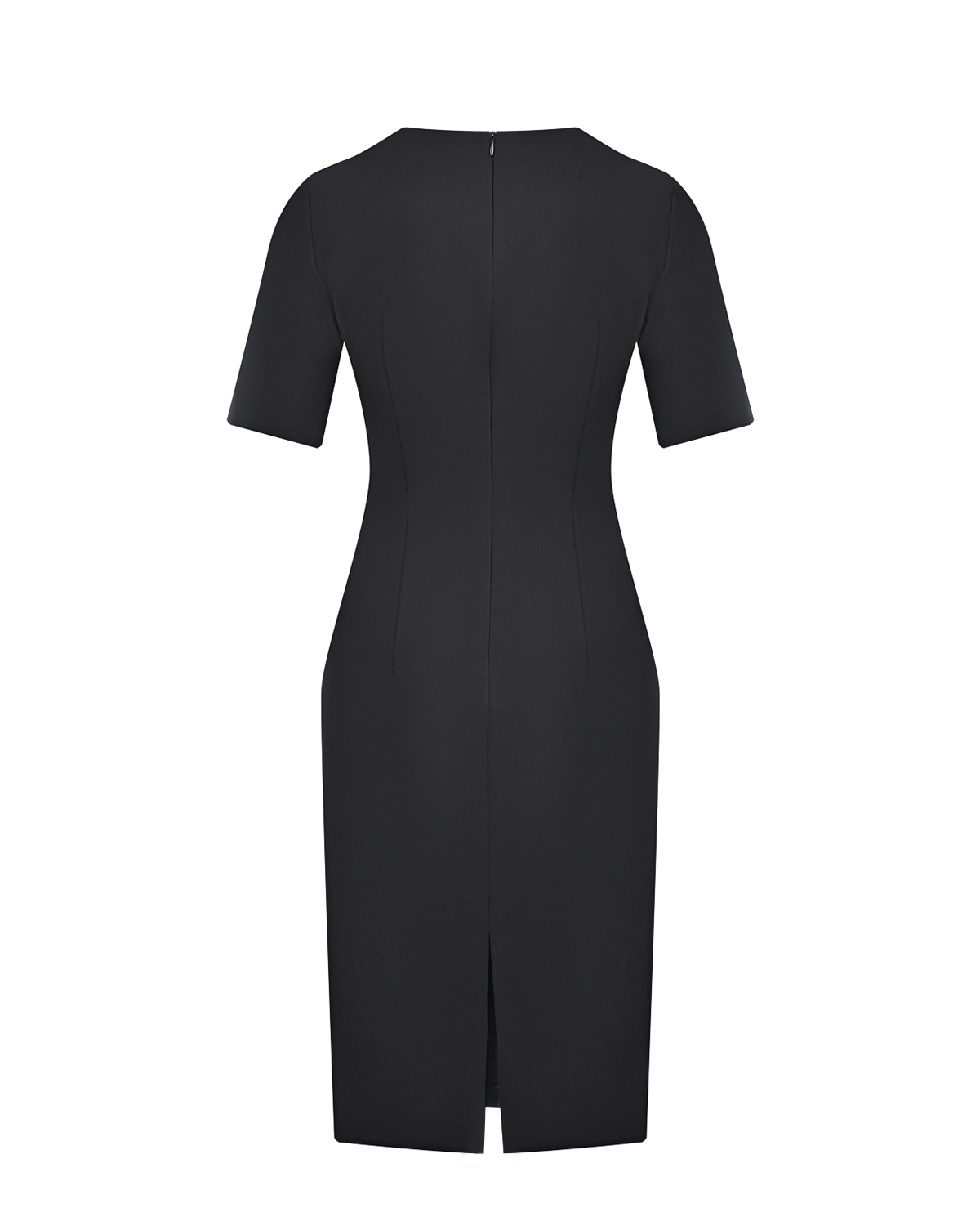 Трикотажное черное платье-футляр Dan Maralex, размер 42, цвет черный - фото 5