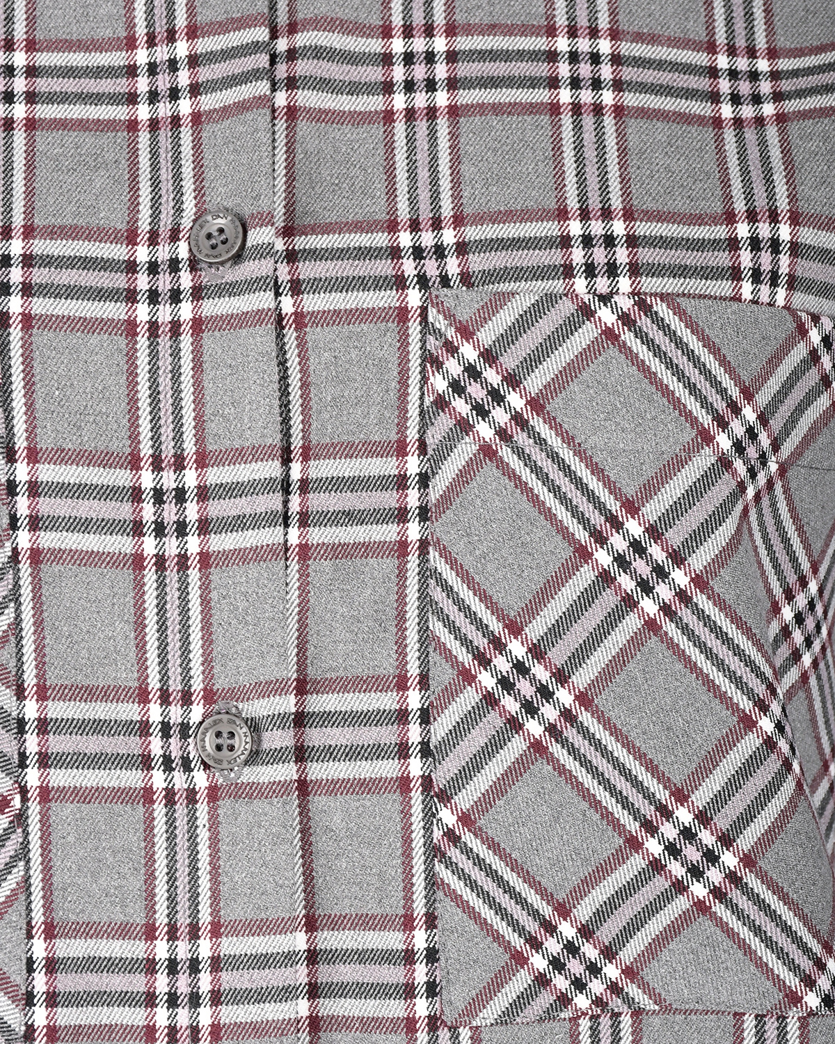 Рубашка свободного кроя в клетку Dan Maralex, размер 42, цвет серый - фото 9