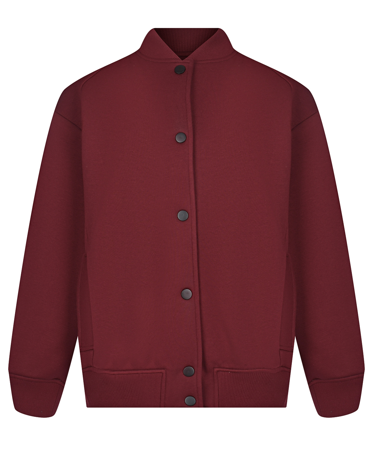 Укороченная бордовая куртка-бомбер Dan Maralex, размер 42, цвет бордовый