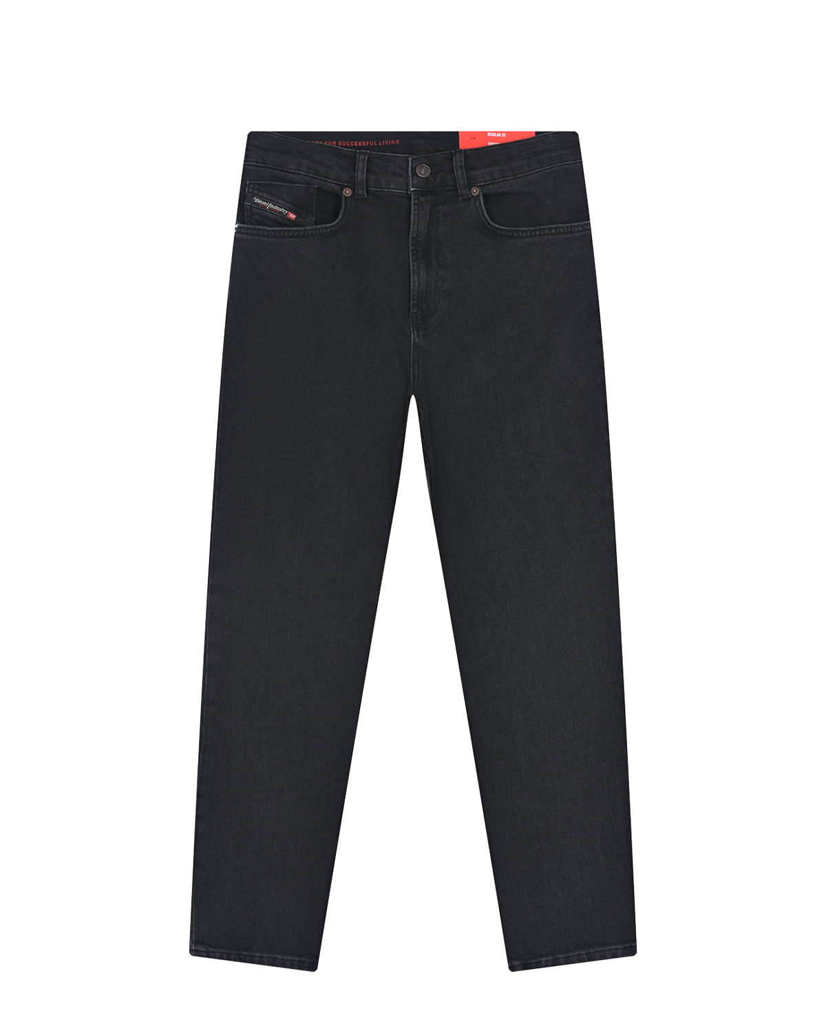 Темно-серые прямые джинсы Diesel детское, размер 116, цвет серый