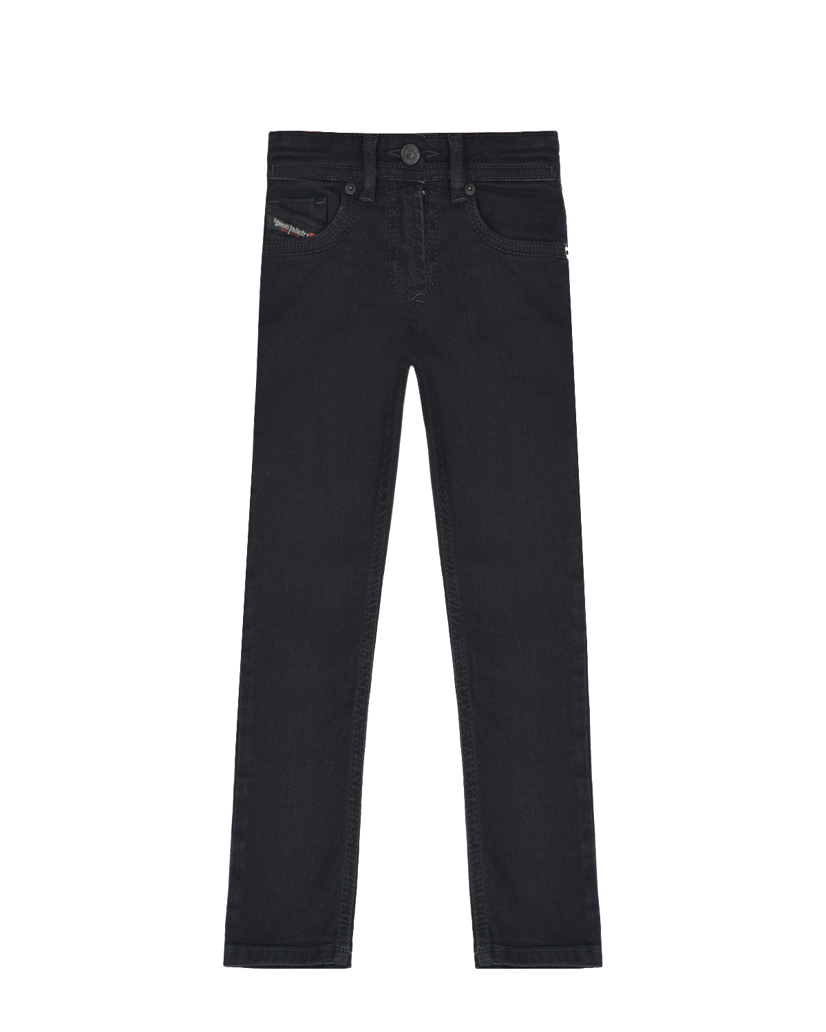 Прямые черные джинсы Diesel детские, размер 104, цвет черный