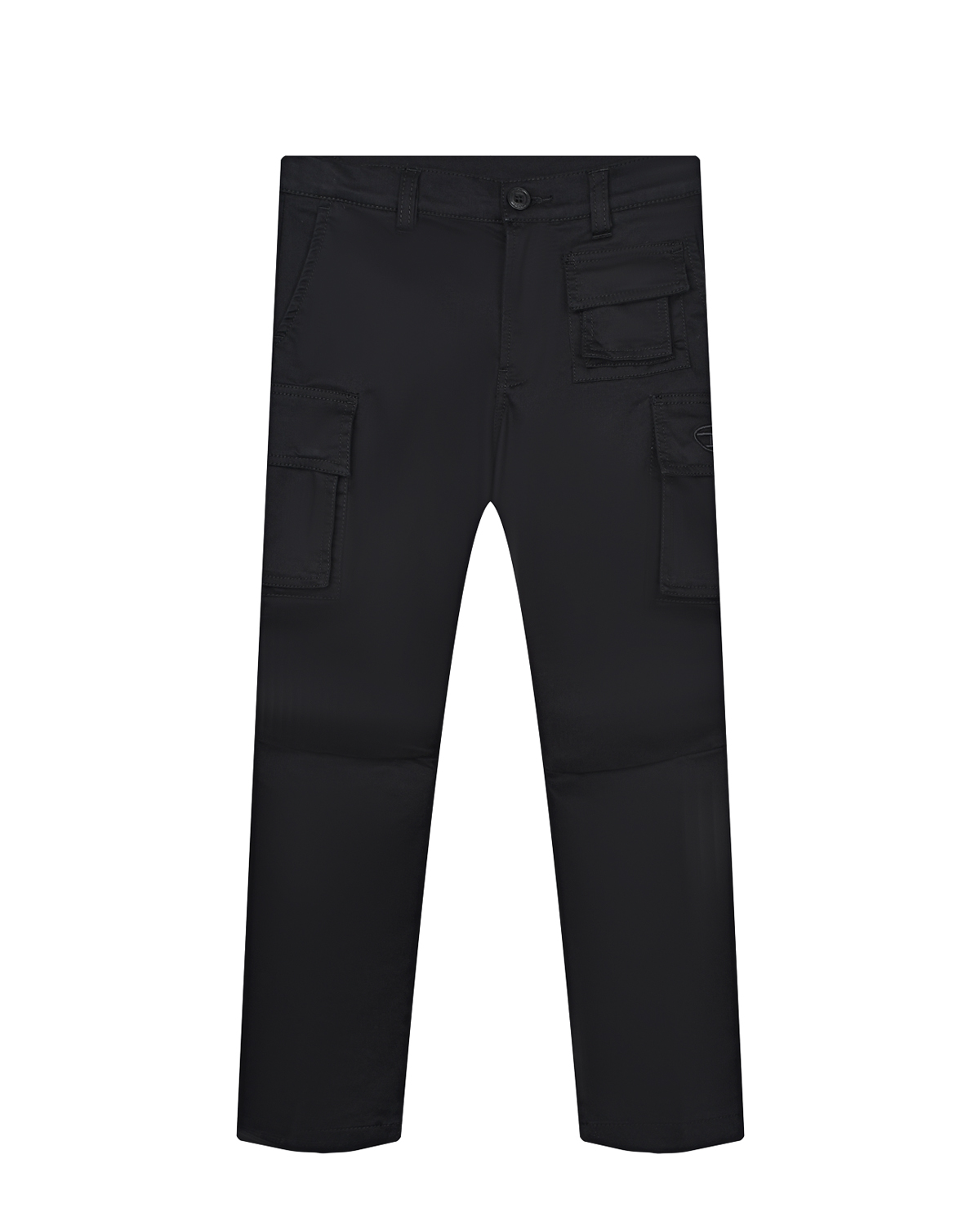Черные брюки с накладными карманами Diesel детские, размер 152, цвет черный