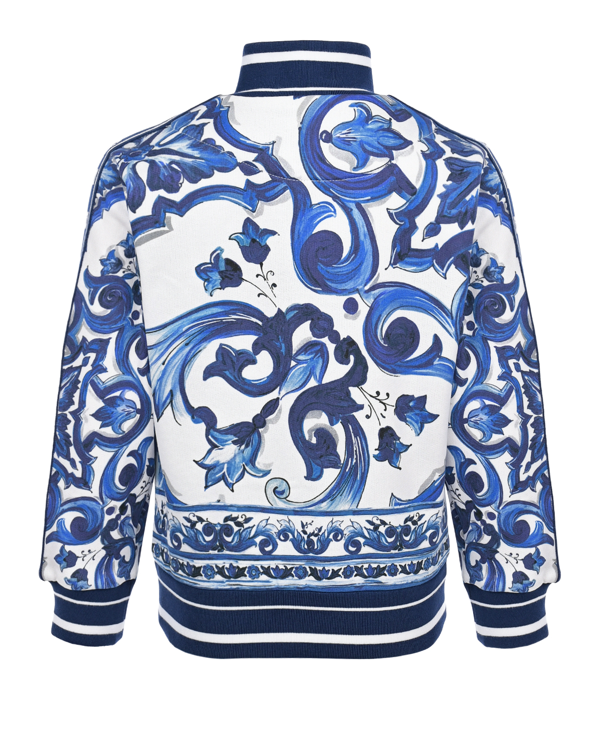 Спортивная куртка с принтом "майолика" Dolce&Gabbana детская, размер 98, цвет мультиколор - фото 2
