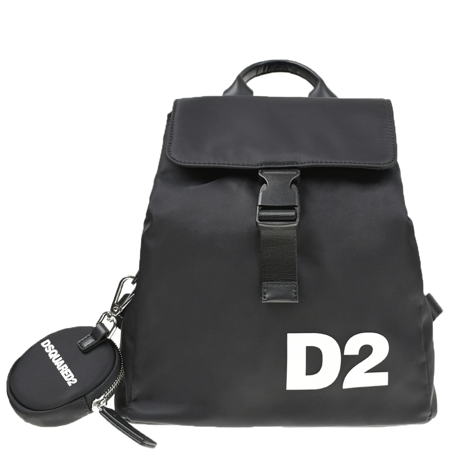 

Черный рюкзак с белым лого, 24x19x15 см Dsquared2 детский