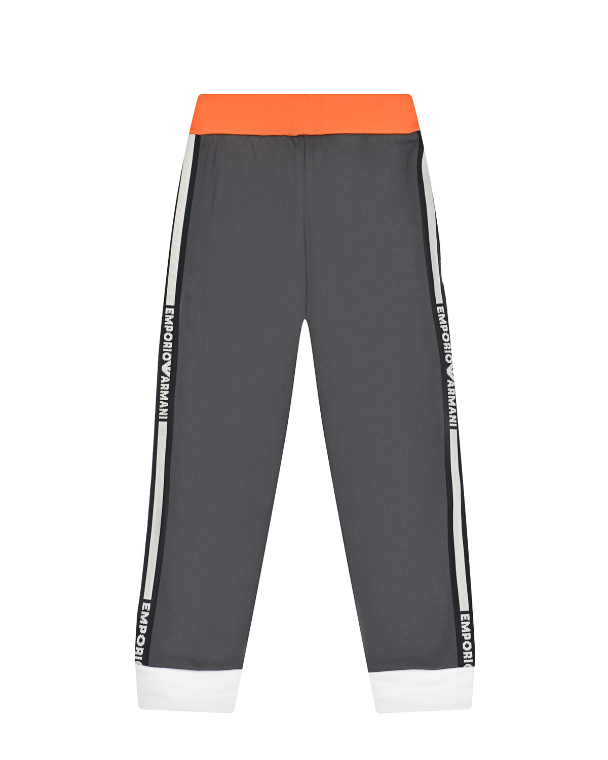 Оранжево-серые спортивные брюки Emporio Armani детское, размер 110, цвет мультиколор - фото 2