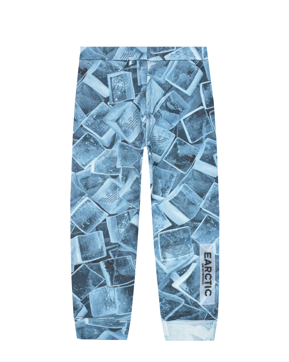 Спортивные брюки с принтом "лед" Emporio Armani детские, размер 152, цвет голубой - фото 2