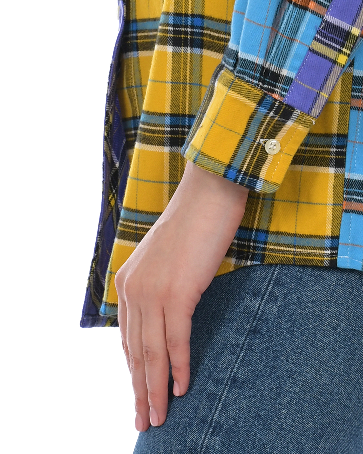 Рубашка в стиле color block Forte dei Marmi Couture, размер 42, цвет мультиколор - фото 8