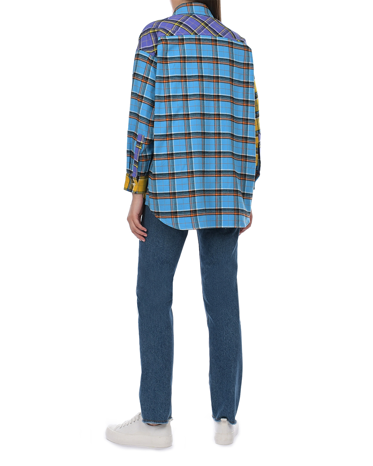 Рубашка в стиле color block Forte dei Marmi Couture, размер 42, цвет мультиколор - фото 4