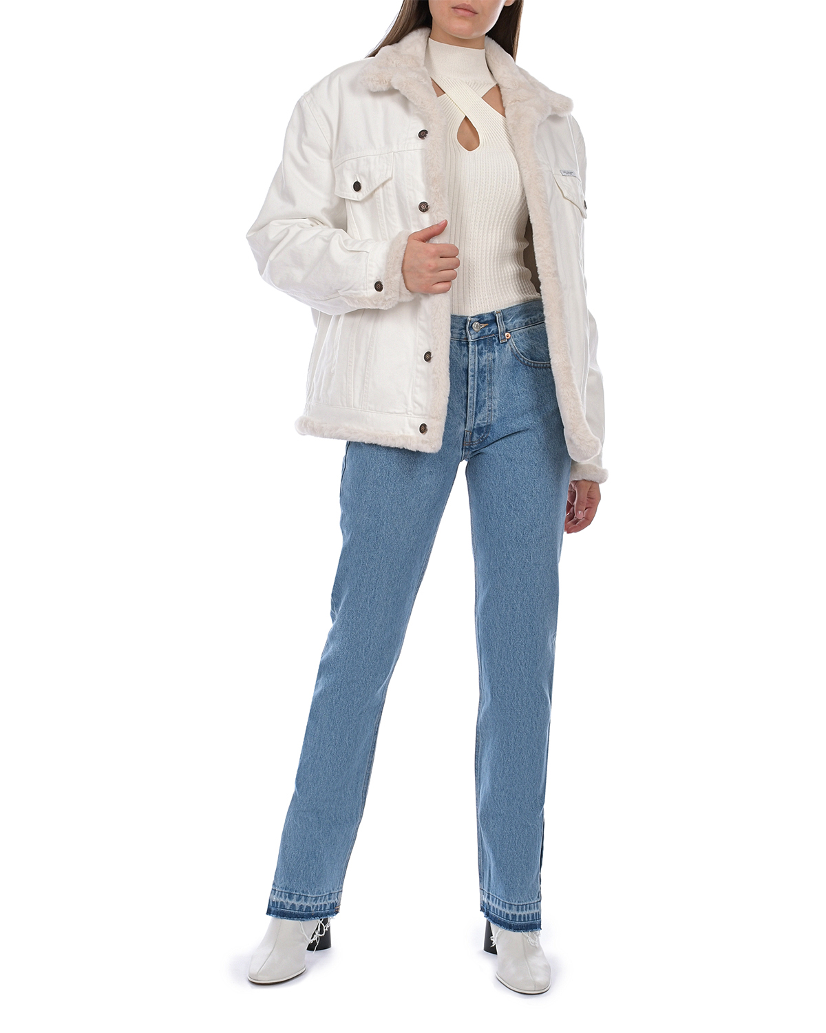 Куртка молочного цвета Forte dei Marmi Couture, размер 42 - фото 2