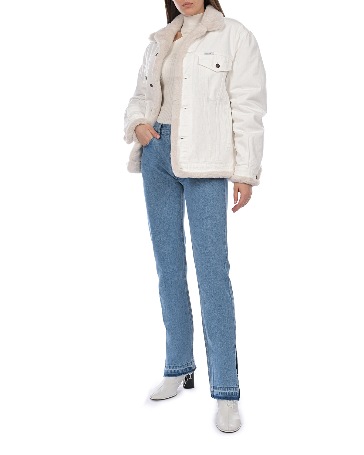 Куртка молочного цвета Forte dei Marmi Couture, размер 42 - фото 3