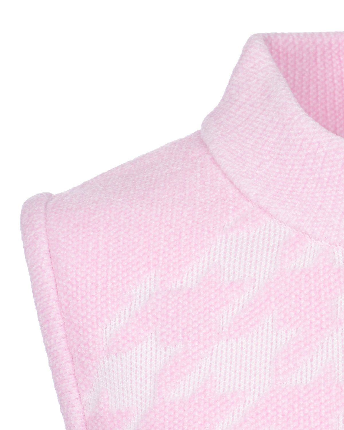 Розово-белое платье в гусиную лапку Guess детское, размер 122, цвет мультиколор - фото 3