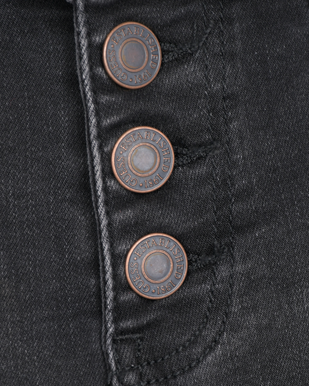 Черные джинсы skinny Guess детские, размер 152, цвет черный - фото 3