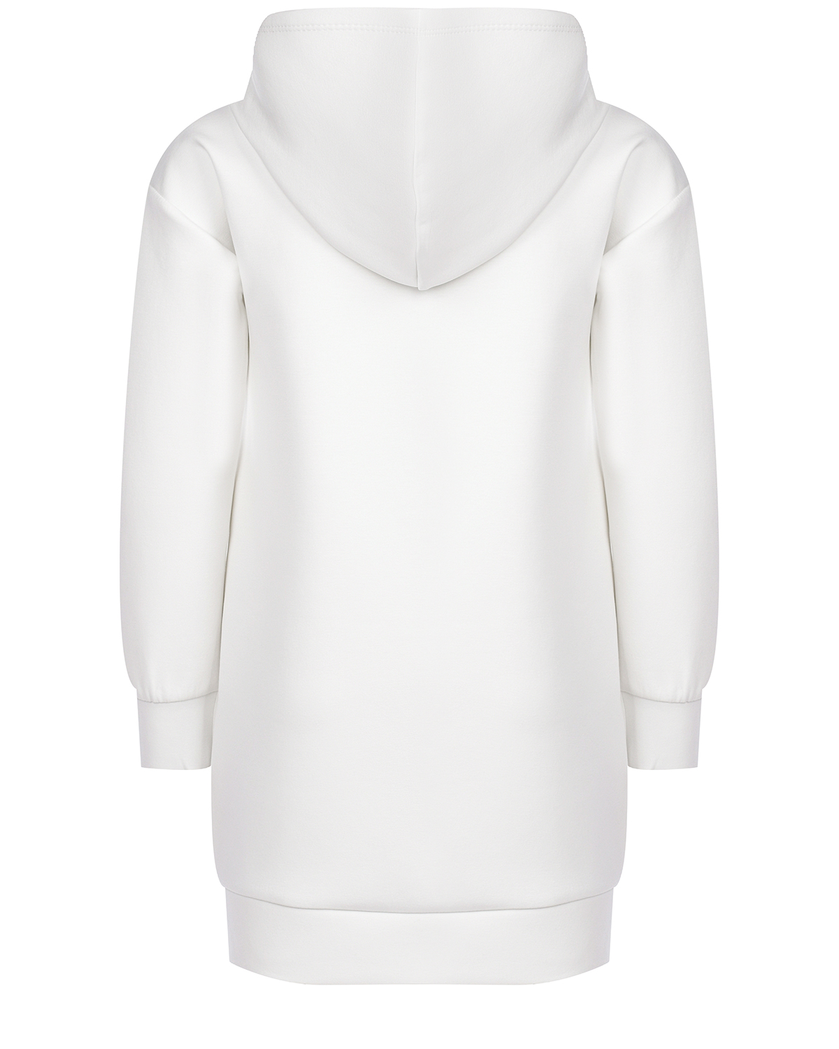 Белое платье-худи с лого Guess детское, размер 140, цвет белый - фото 2