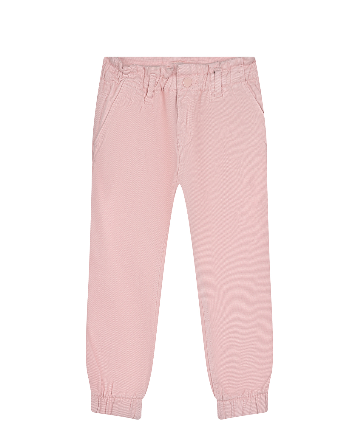 Розовые брюки с поясом на резинке Guess детские