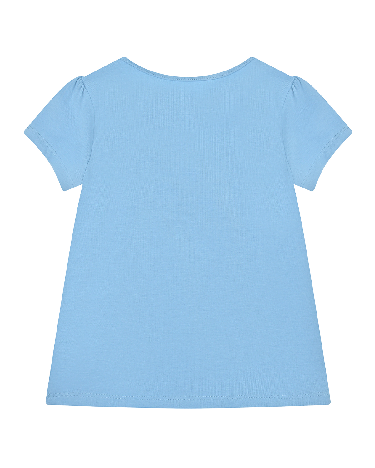 Голубая футболка с принтом "мишка" Guess детская, размер 92, цвет голубой - фото 2