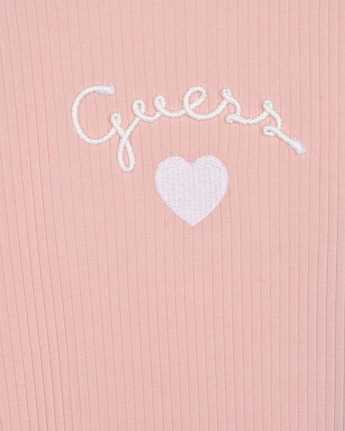 Розовая толстовка с вышитым сердечком Guess детская, размер 92, цвет розовый - фото 3