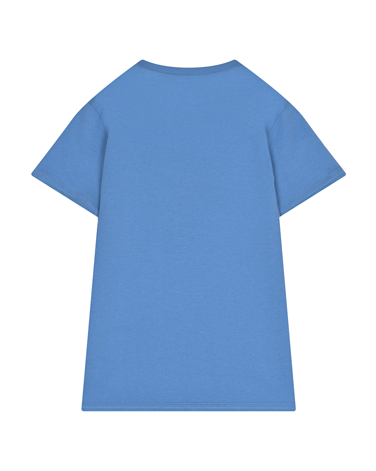 Голубая футболка с треугольным лого Guess детская, размер 128, цвет голубой - фото 2