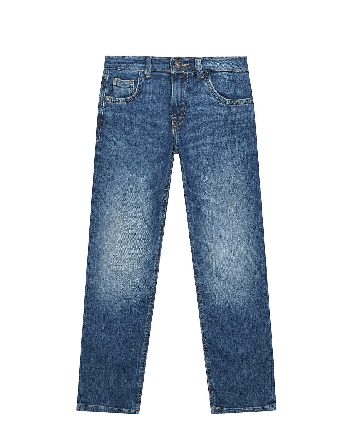 Синие джинсы с потертостями Guess детские, размер 122, цвет синий